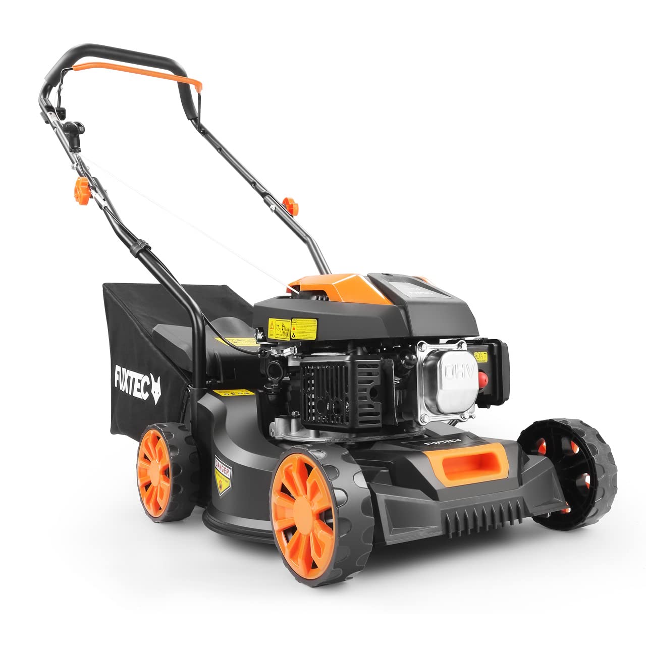 FUXTEC FX-RM4346ECO Petrol Lawnmower - 2 in 1 Easy Clean Cutting Width 42 cm - 40 L Collection Bin