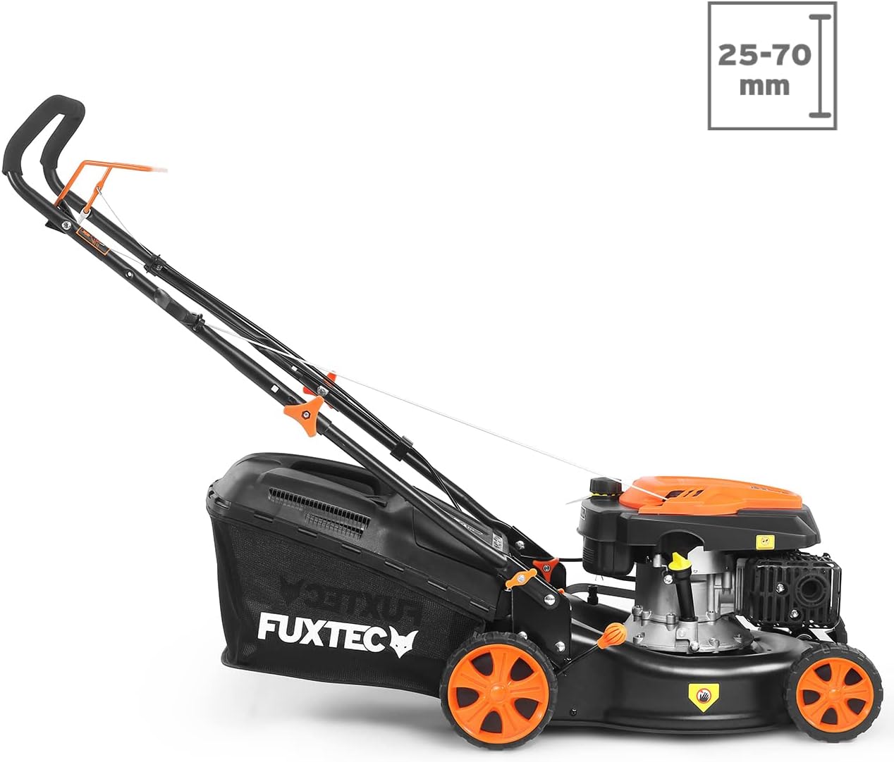FUXTEC FX-RM4346ECO Petrol Lawnmower - 2 in 1 Easy Clean Cutting Width 42 cm - 40 L Collection Bin