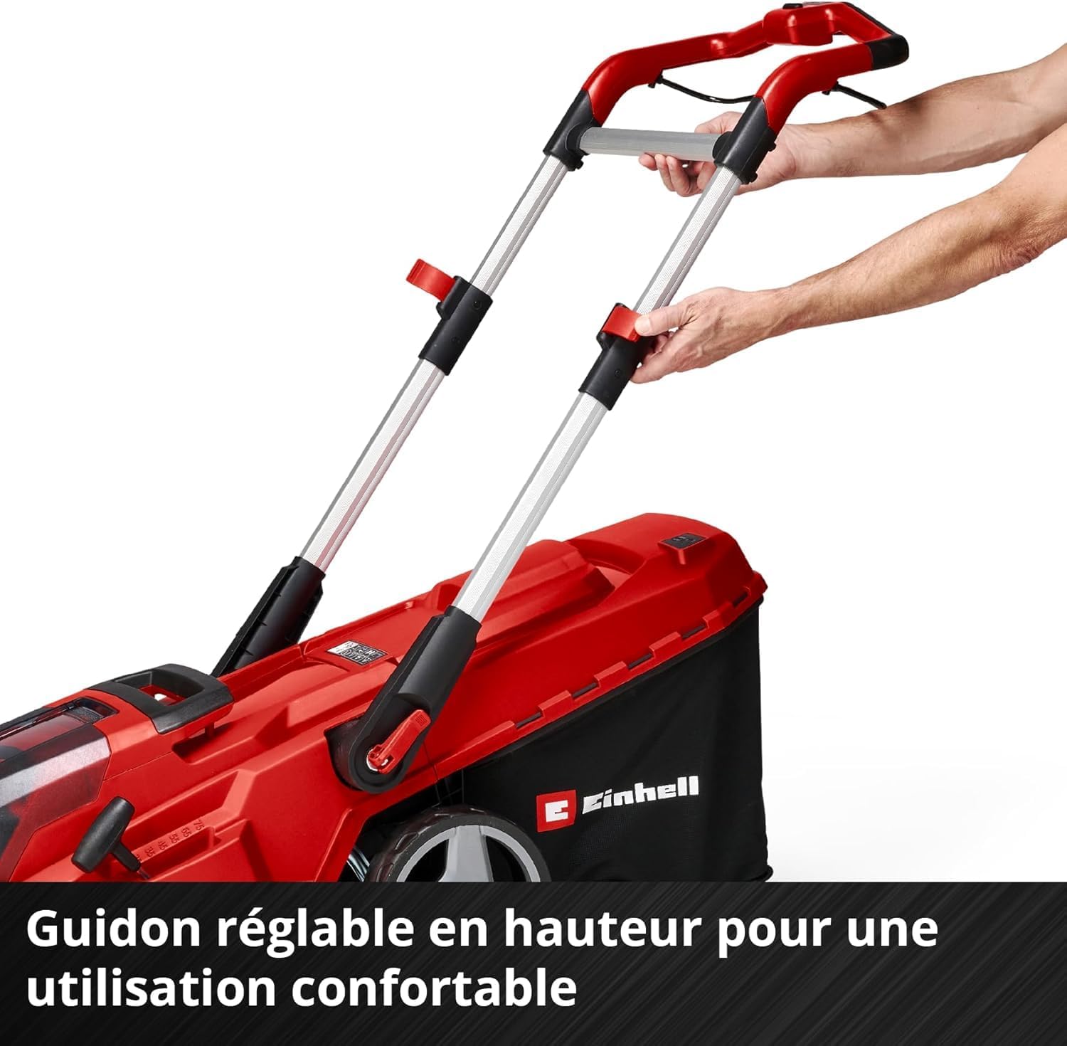Einhell RASARRO 36/42 Professional Cordless Lawnmower Power X-Change Kit (36V, Cutting Width: 42cm, Tray 50L, Carbon Free Motor) Comes with 2 x 5.2 Ah Batteries + Dual Charger