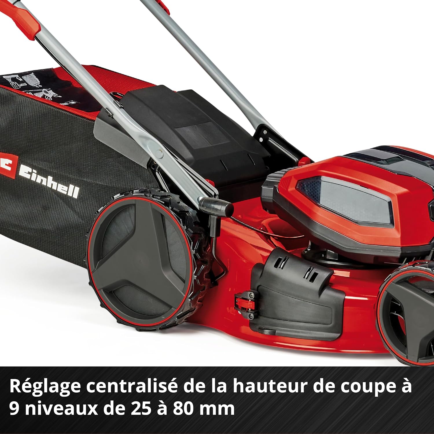 Einhell Professional Cordless Lawnmower GP-CM 36/52 S Li BL (4x5.2Ah) Power X-Change (36V, Brushless Motor, Cut to 52cm) Comes with 4 Batteries 5.2 Ah and 2 Dual Chargers