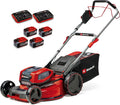 Einhell Professional Cordless Lawnmower GP-CM 36/52 S Li BL (4x5.2Ah) Power X-Change (36V, Brushless Motor, Cut to 52cm) Comes with 4 Batteries 5.2 Ah and 2 Dual Chargers